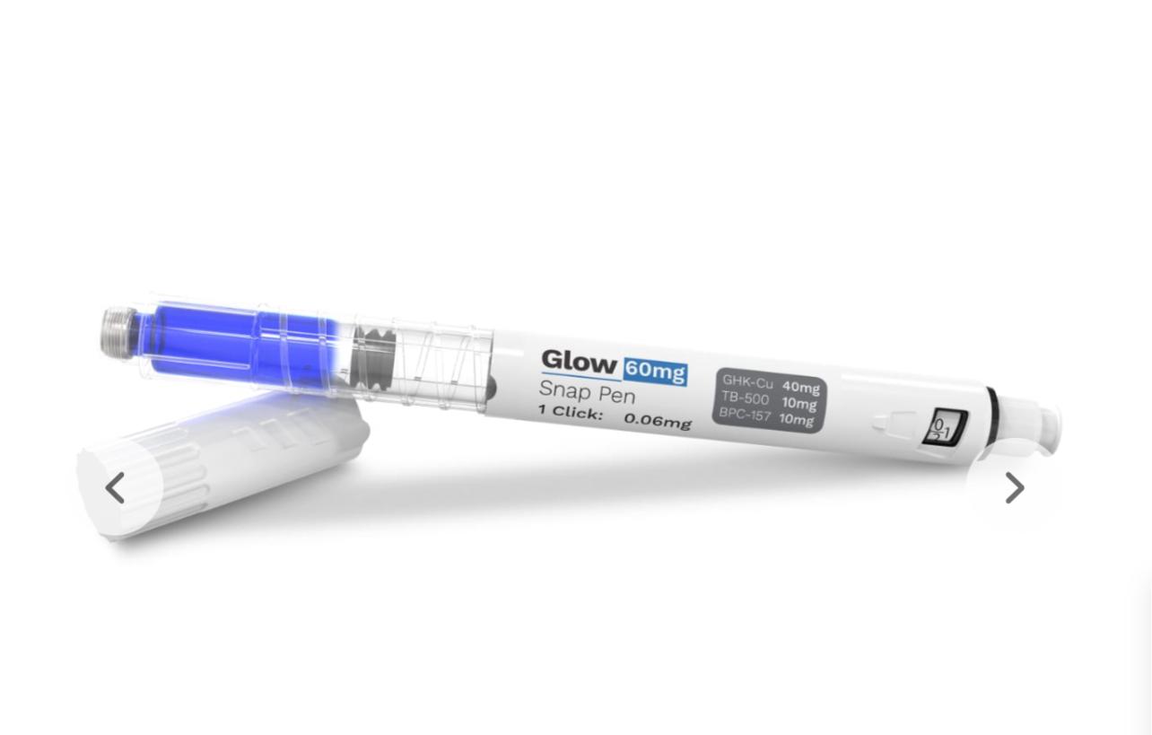 Glow (GHK-Cu, BPC-157, TB-500) 60mg Combination Snap Pen - Research Only